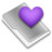 Grey Favorites Heart 1 Icon